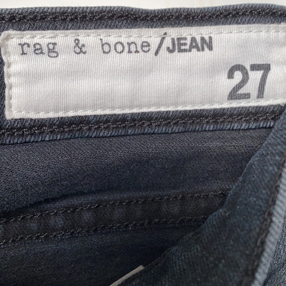 Rag & Bone Black Distress Capri Jeans - Picture 4 of 6